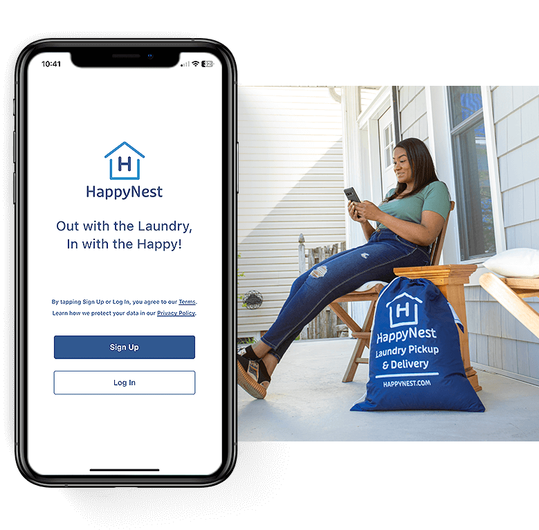 Signing Up For HappyNest Laundry Service