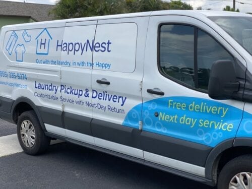 Boca Raton Laundry Service HappyNest van