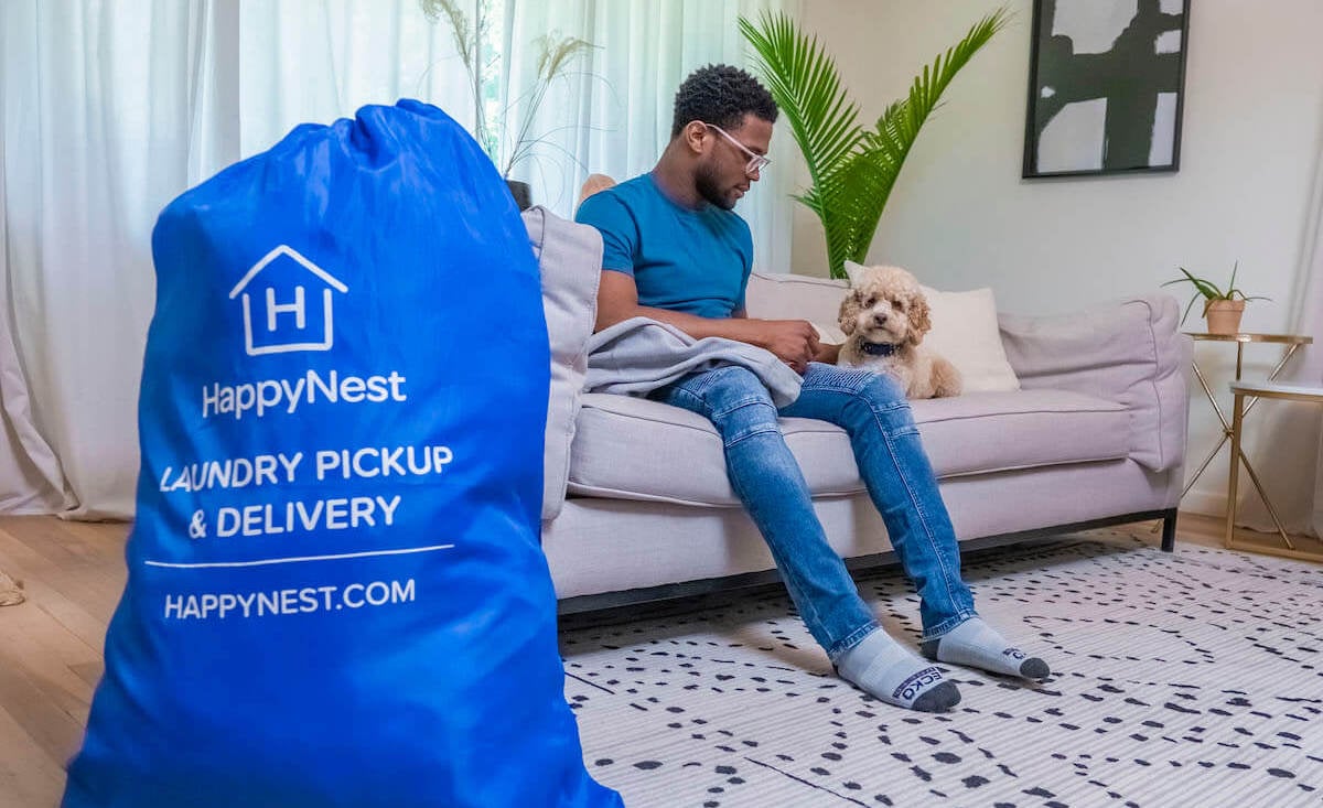 HappyNest Laundry Pickup and Delivery Bag In House